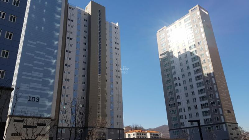 태전IC효성해링턴플레이스 아파트 전경이에요