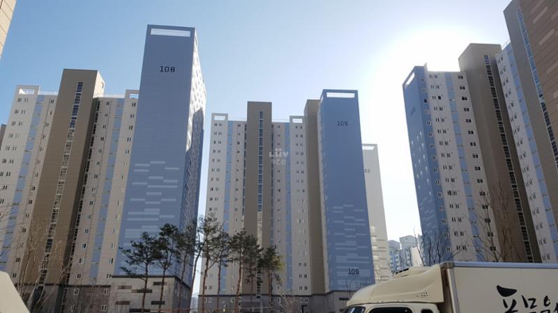 태전IC효성해링턴플레이스 아파트 전경이에요