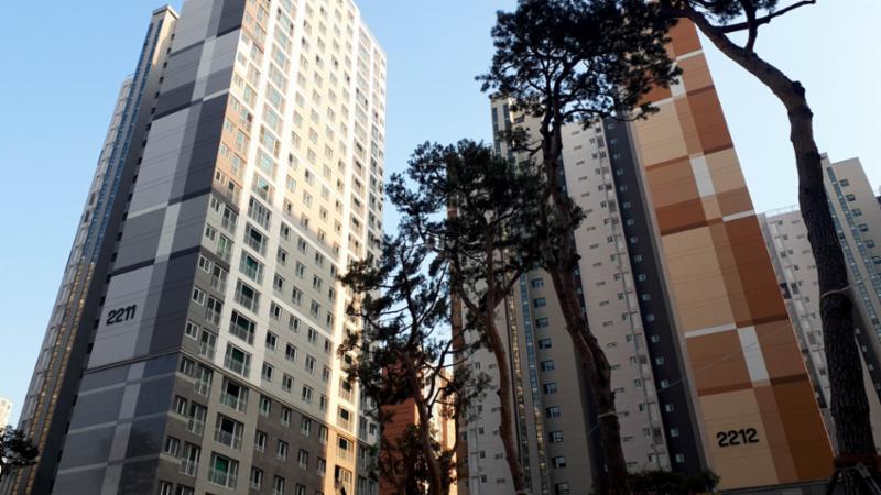 고급스러운 디자인과 차별화된 분위기로 단지의 품격을 한층 더 높이는 한신더휴 전경 모습이에요