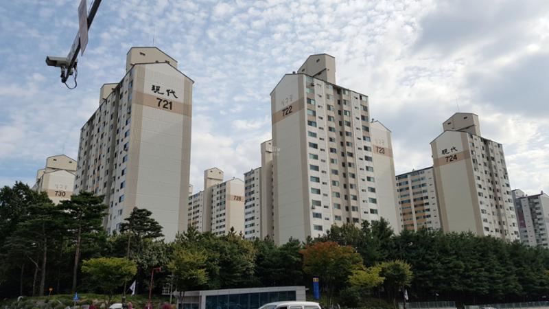 동간 거리가 넓어 프라이버시가 보호되는 단지에요