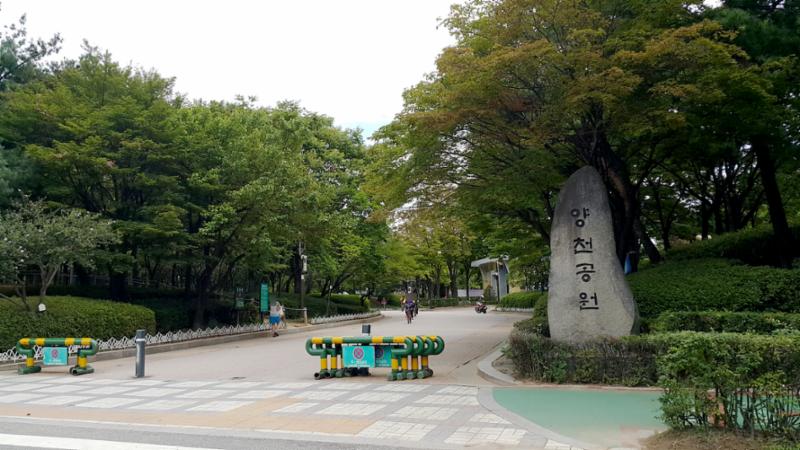 다양한 운동시설을 갖추고 있는 양천공원 입니다