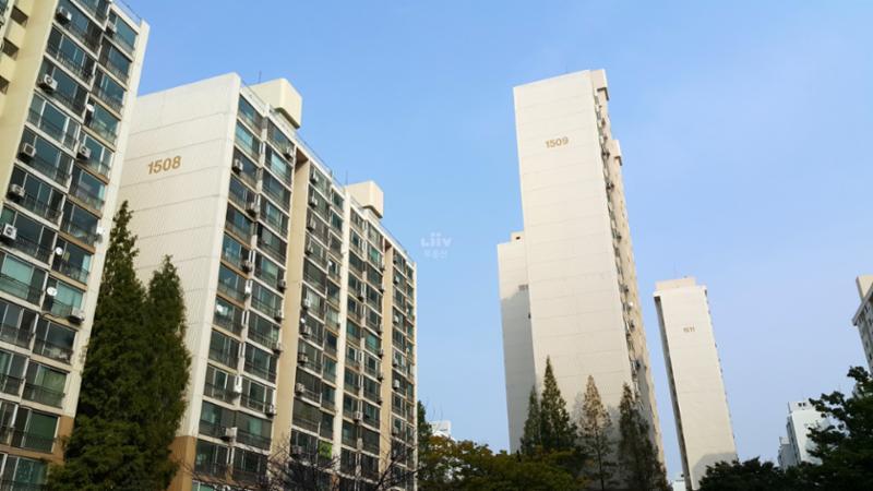 내부에서 바라본 단지 전경 입니다