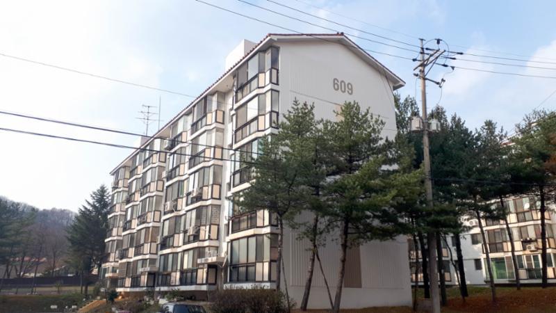 주공6단지 아파트 609동 단지 전경 모습입니다