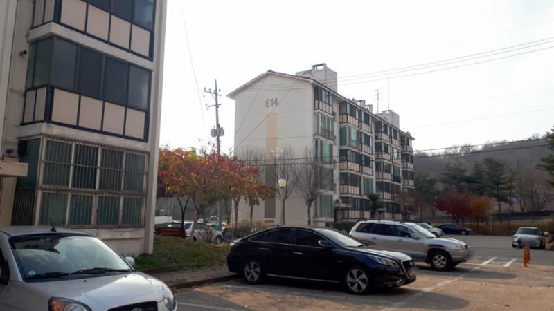 주공6단지 아파트 614동 단지 전경모습이에요