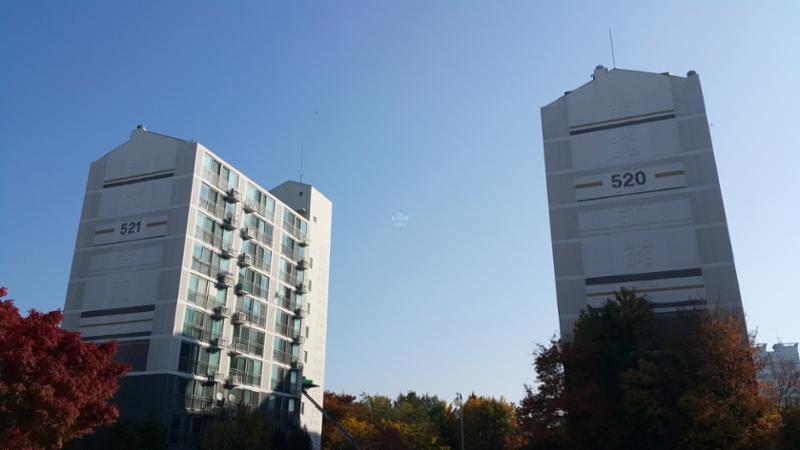 내부에서 바라본 푸른마을5단지 전경 입니다