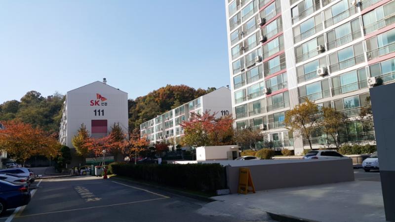 선경 아파트단지 전경이에요