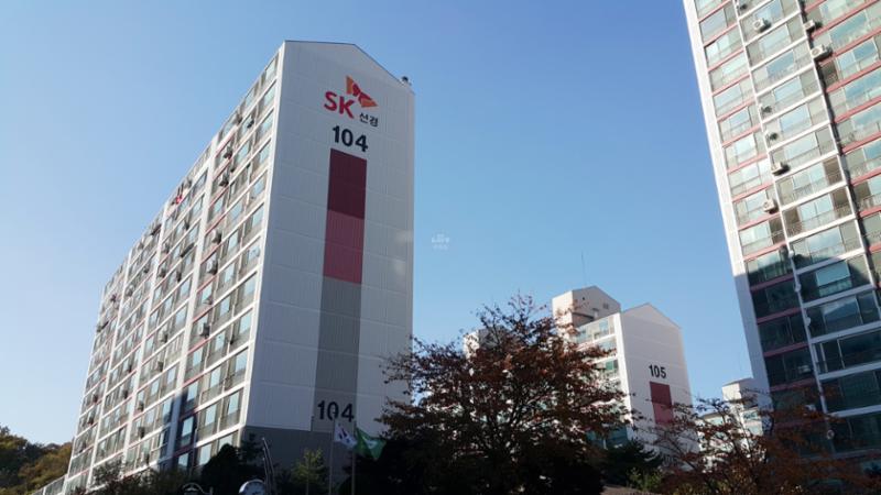 선경아파트 전경 모습이에요