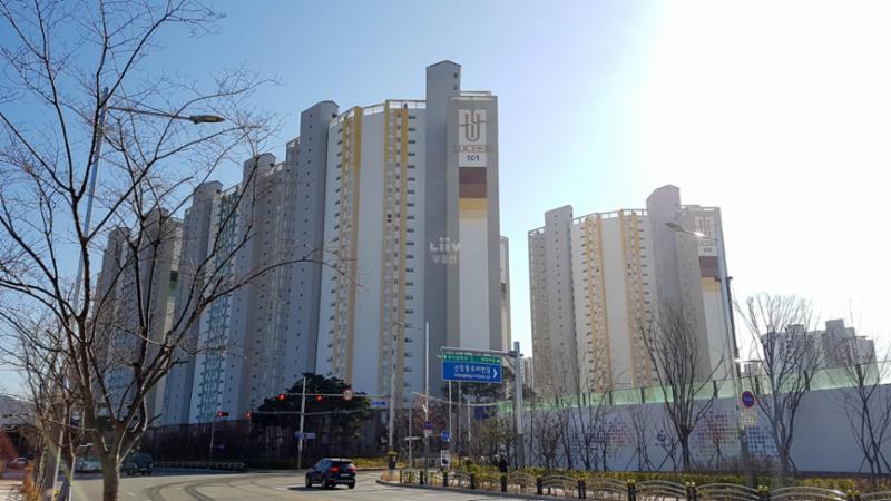 하남U-CITY대명루첸 전경이에요