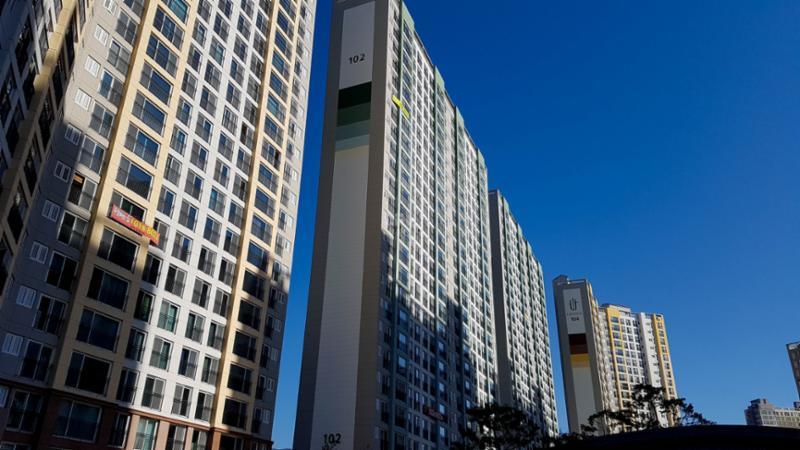 고급스러운 디자인과 차별화된 분위기로 단지의 품격을 한층 더 높이는 단지 전경 모습이에요