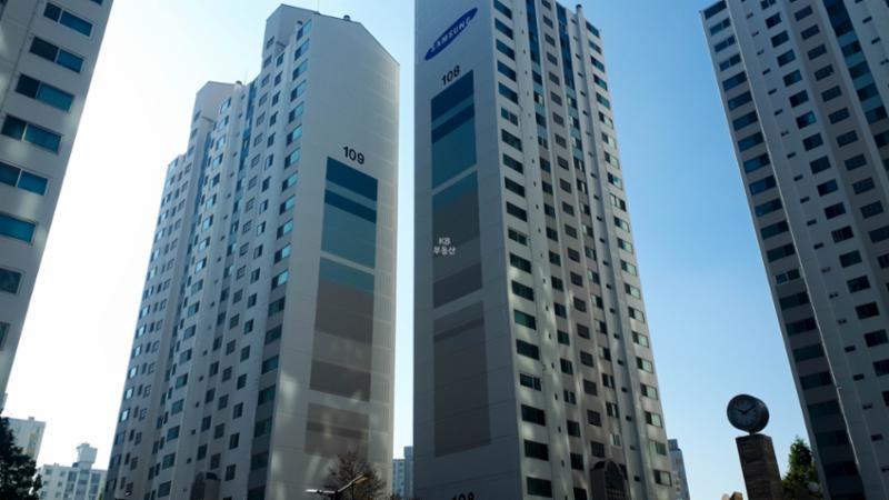 인덕원마을삼성아파트 전경이에요