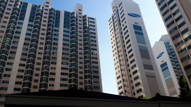 인덕원마을삼성아파트 전경이에요