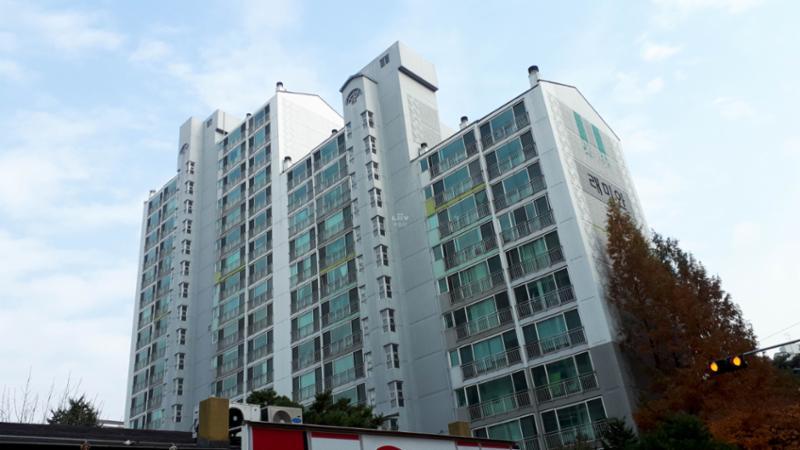 다른 각도에서 바라본 진산마을삼성7차 단지 전경이에요