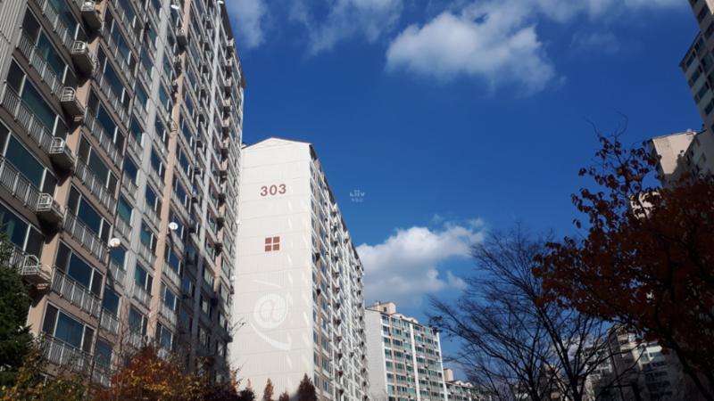 수원동마을쌍용3단지 아파트 전경이에요