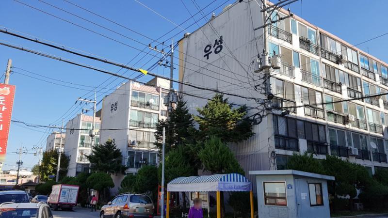 총 545세대, 7개 동으로 이루어진 단지에요