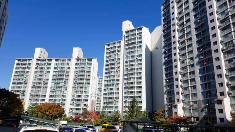 성원이화1차 아파트 전경이에요