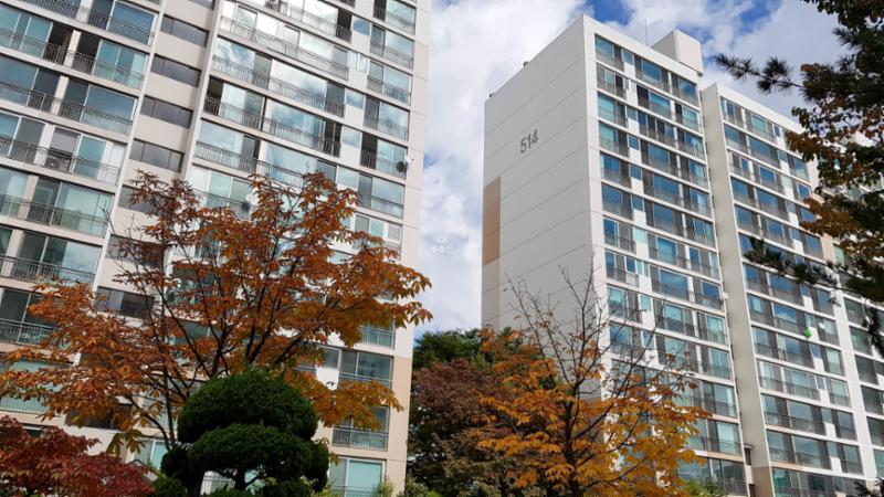 아름5단지풍림아파트 단지 전경이에요