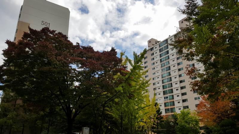 아름5단지풍림아파트 단지 전경이예요