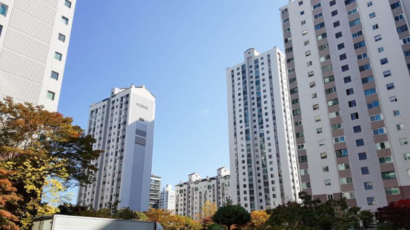 파크타운서안 아파트 단지 전경 모습이에요