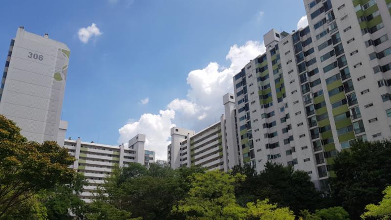 상록우성단지전경 모습이에요
