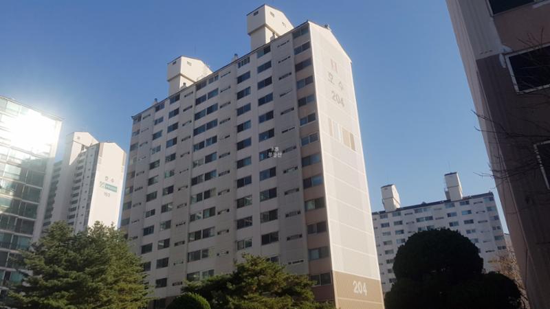 호수2단지현대 단지 전경 모습이에요
