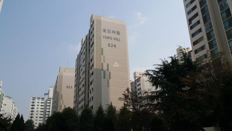 총 1,836세대, 24개 동으로 구성된 대단지에요
