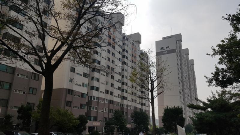 현대 108동 단지 전경 모습이에요
