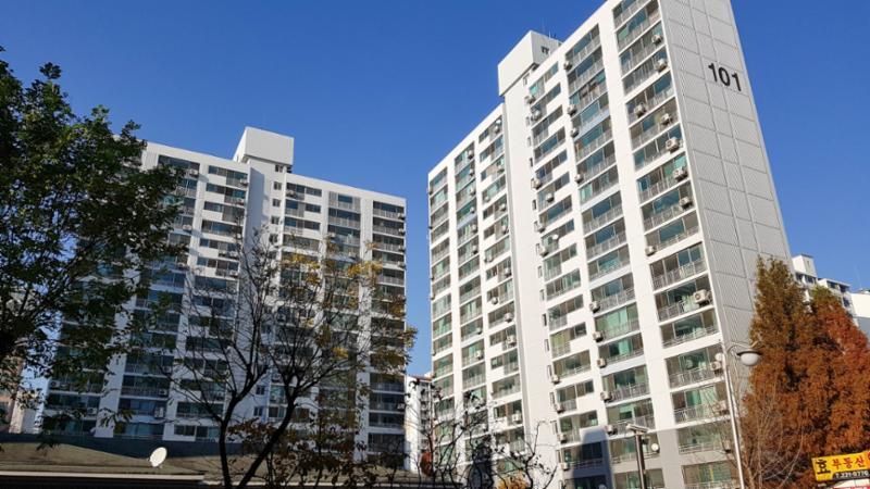 101동 주공1단지 아파트 단지전경 이에요