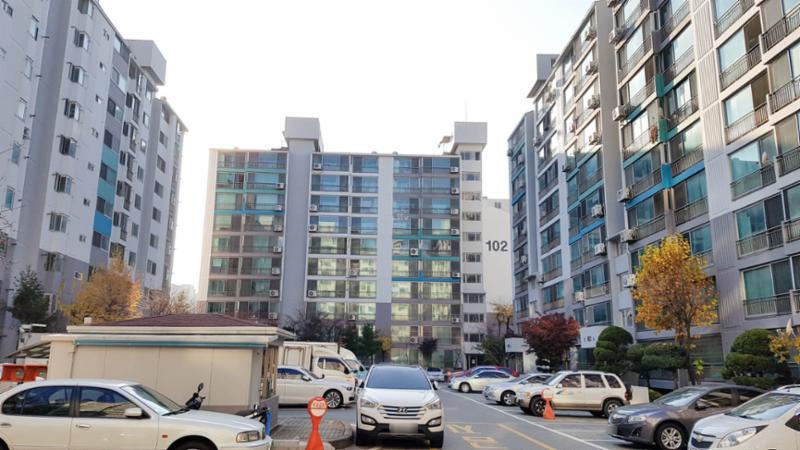 102동 대창(대창그린) 아파트 단지전경 이에요