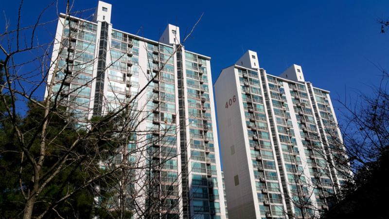 단지 외부에서 바라본 삼산주공미래타운4단지 단지전경 모습이에요