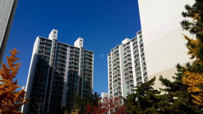 단지 내부에서 바라본 삼산주공미래타운4단지 전경이에요