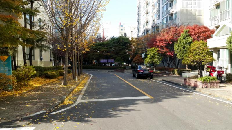 삼산주공미래타운4단지 내 도로에요